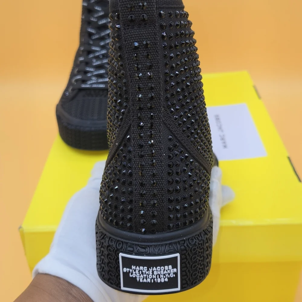 Marc Jacobs Black High-Top Sneakers - Picture 6 of 9